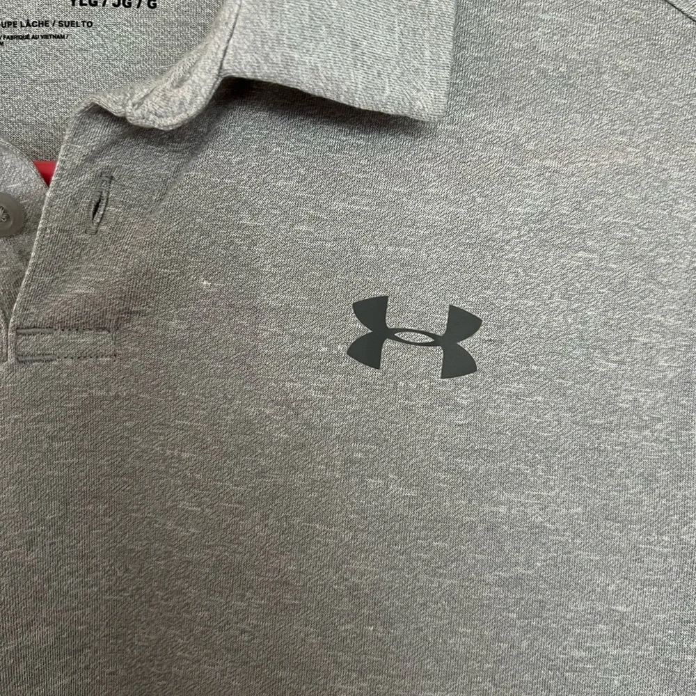 Under Armour Long Sleeve Polo, Youth L
